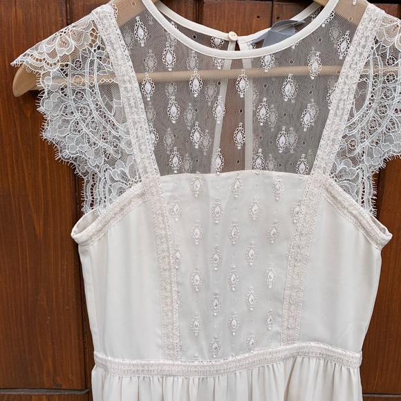 H&M Blush Pink Summer Occasion Dress size 2 - Picture 2 of 5